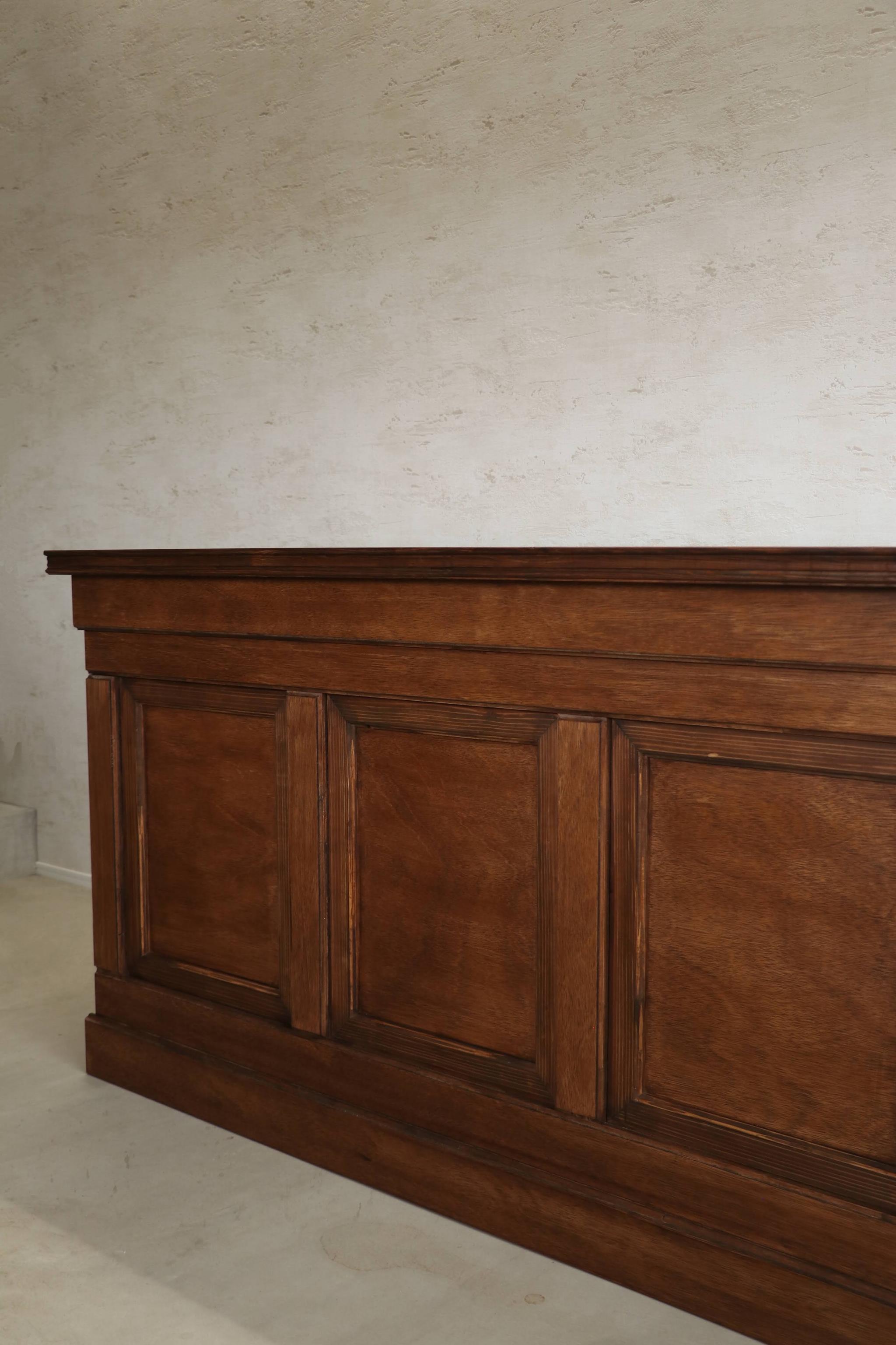 折畳みアンティークカウンター 折りたたみテーブル レジ台 キャッシャー 受付 ディスプレイ 店舗什器 マルシェ | 5枚目